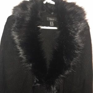 Forever 21 Fur Collar Cardigan 2X